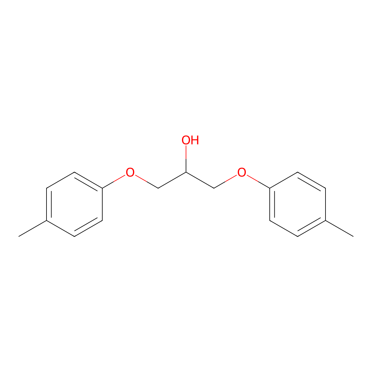 1,3-Bis(4-methylphenoxy)propan-2-ol molecular structure, CAS 14569-62-1