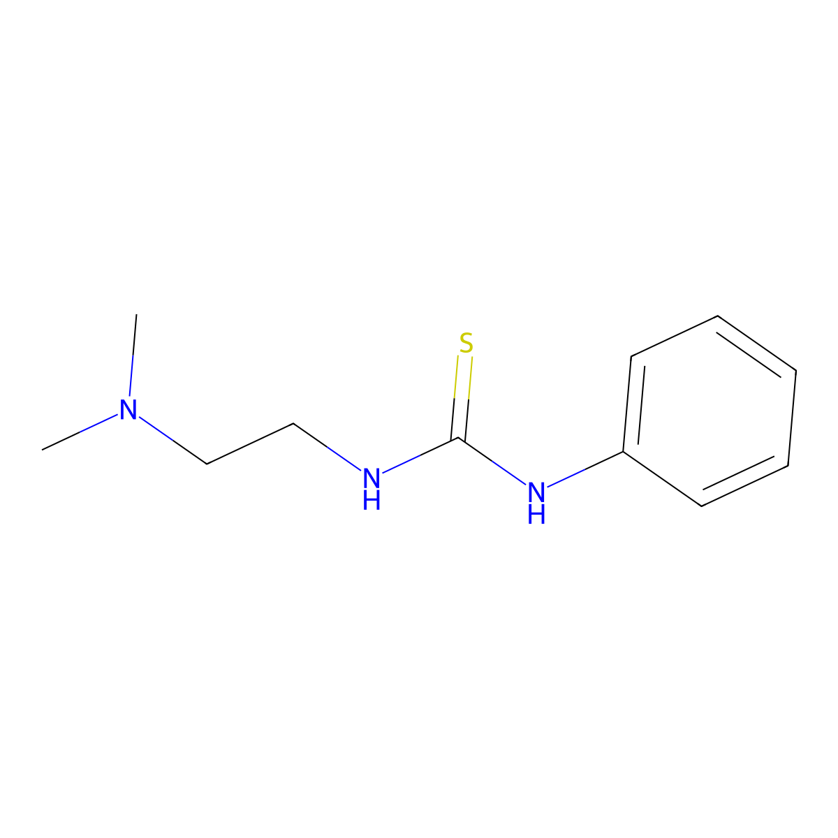 1-[2-(Dimethylamino)ethyl]-3-phenylthiourea molecular structure, CAS 14569-86-9