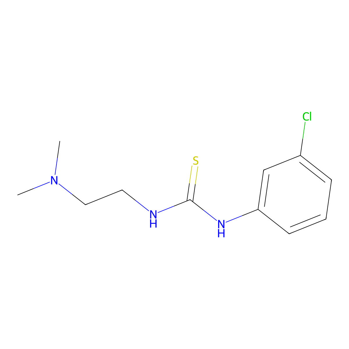 1-(3-Chlorophenyl)-3-[2-(dimethylamino)ethyl]thiourea molecular structure, CAS 14569-87-0