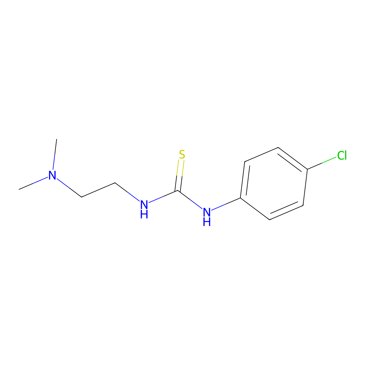 1-(4-Chlorophenyl)-3-[2-(dimethylamino)ethyl]thiourea molecular structure, CAS 14569-91-6