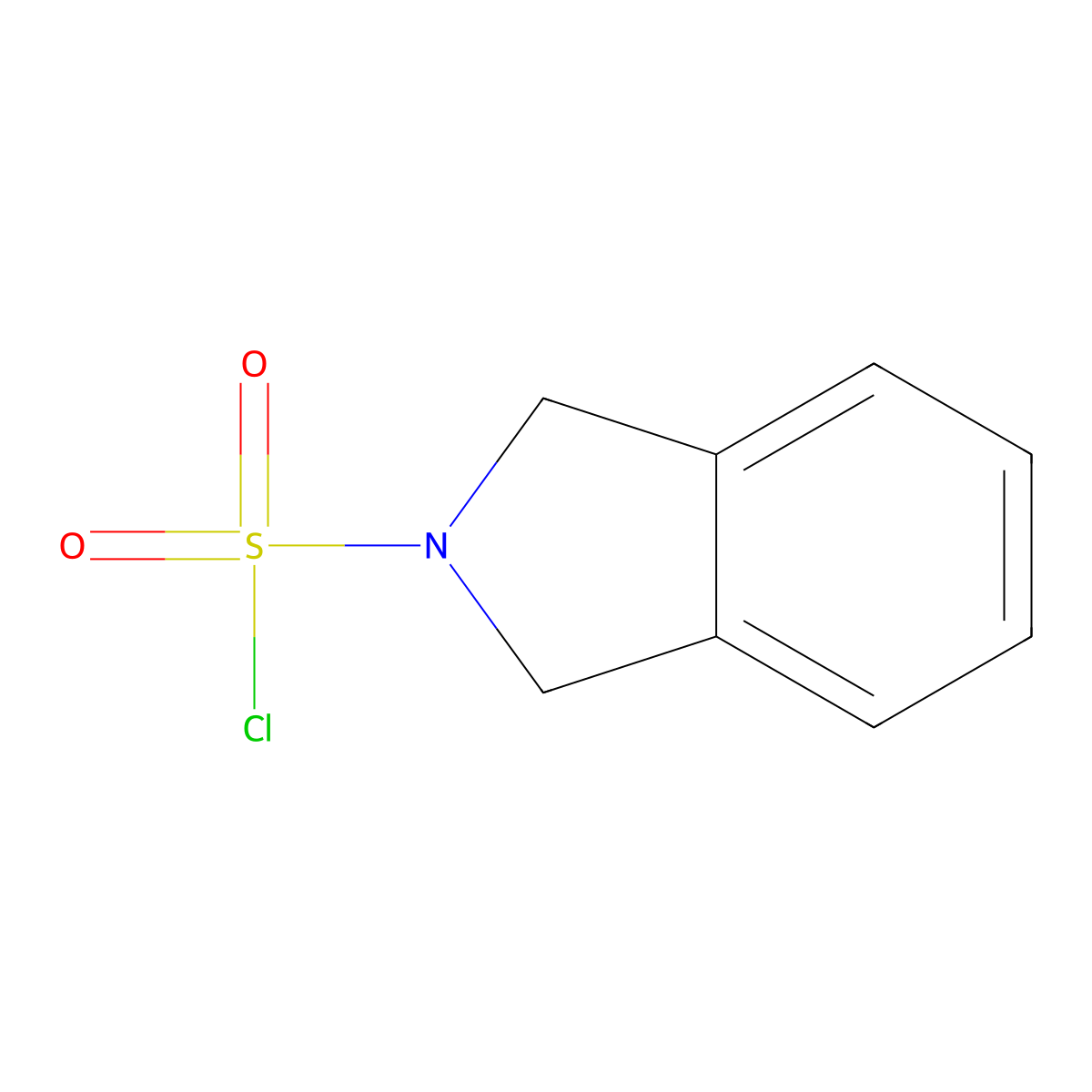 2,3-dihydro-1H-isoindole-2-sulfonyl chloride molecular structure, CAS 145691-51-6