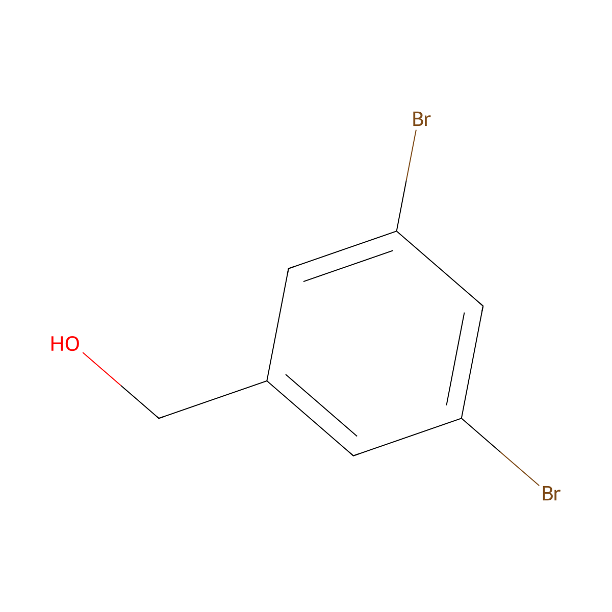 (3,5-Dibromophenyl)methanol molecular structure, CAS 145691-59-4