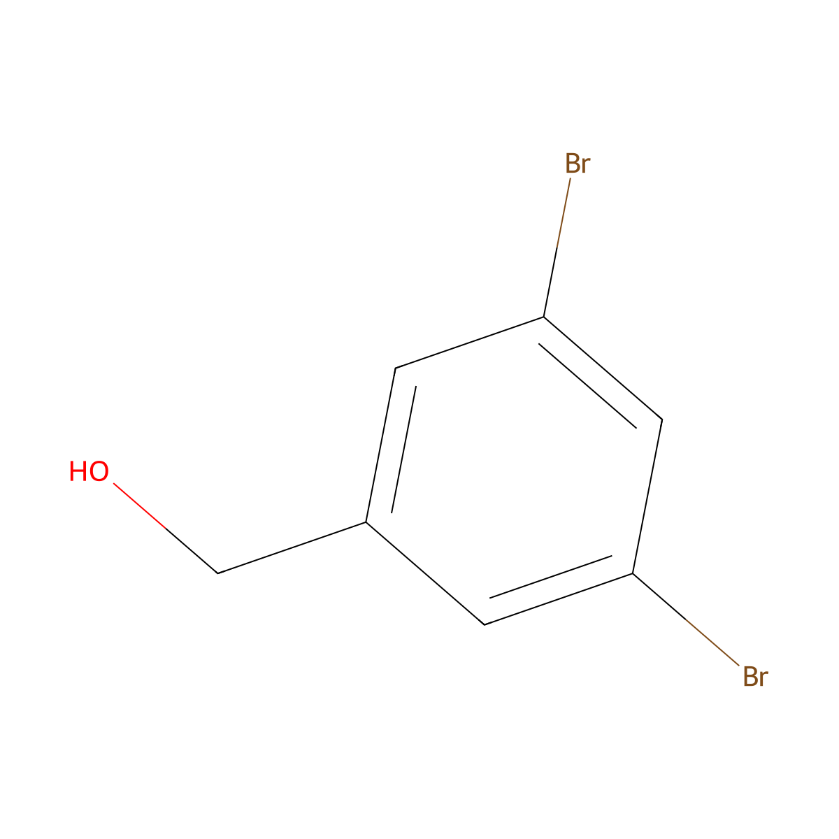 (3,5-Dibromophenyl)methanol molecular structure, CAS 145691-59-4