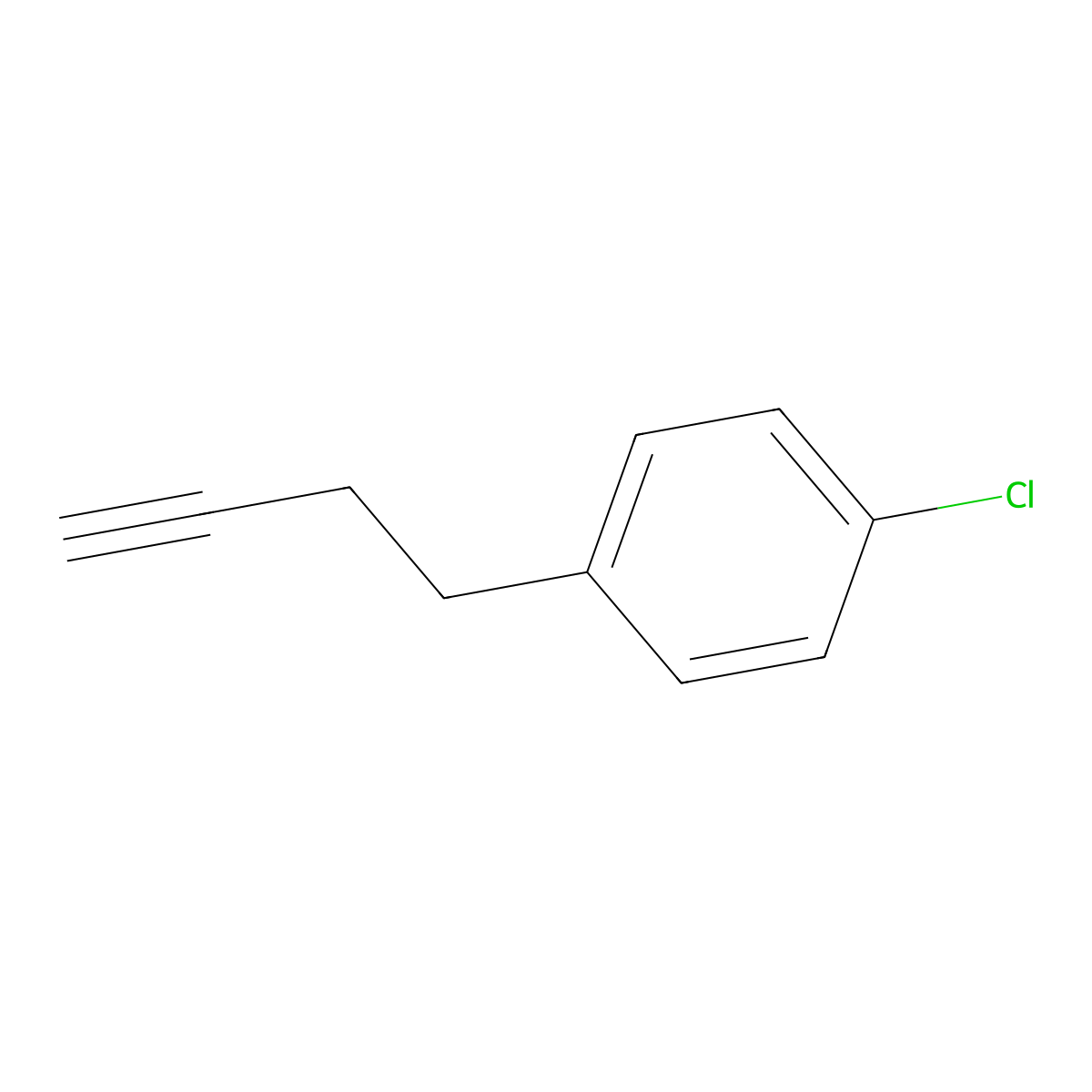 1-(But-3-yn-1-yl)-4-chlorobenzene molecular structure, CAS 1456912-79-0
