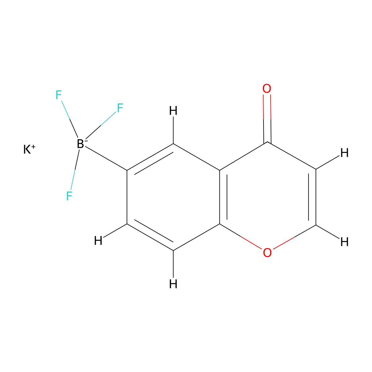 potassium trifluoro(4-oxo-4H-chromen-6-yl)boranuide molecular structure, CAS 1456913-26-0