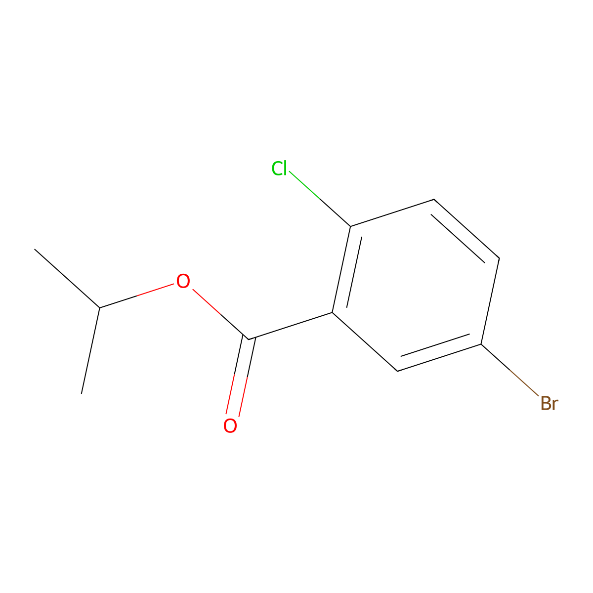 Propan-2-yl 5-bromo-2-chlorobenzoate molecular structure, CAS 1456925-74-8