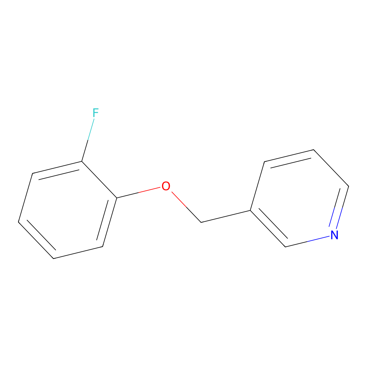3-[(2-Fluorophenoxy)methyl]pyridine molecular structure, CAS 1456935-11-7