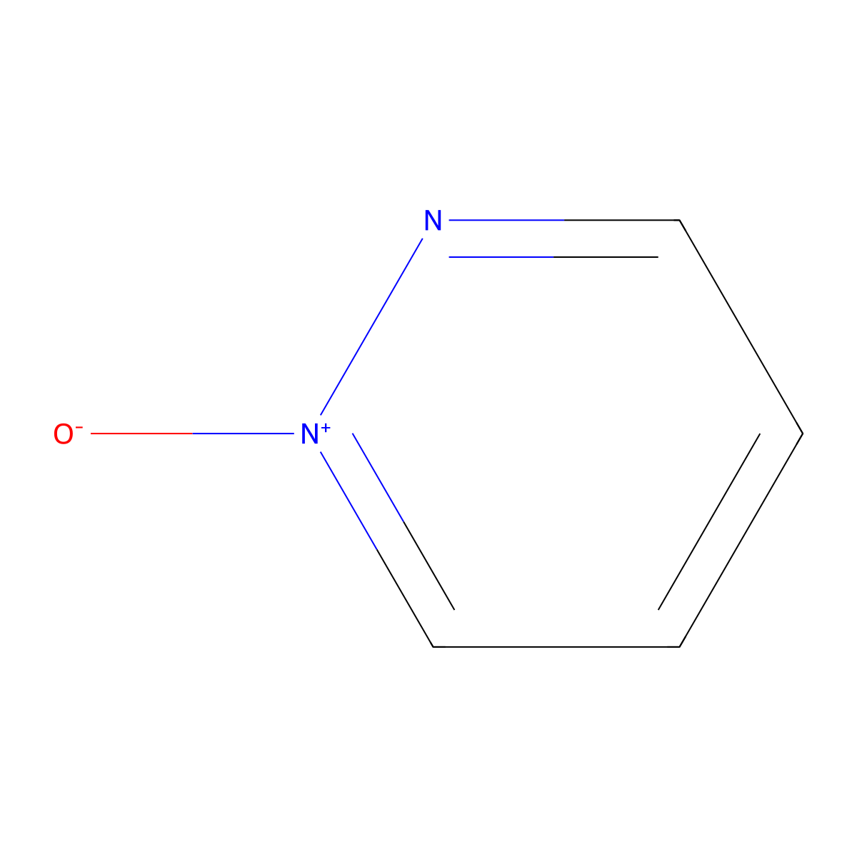 Pyridazine 1-oxide molecular structure, CAS 1457-42-7