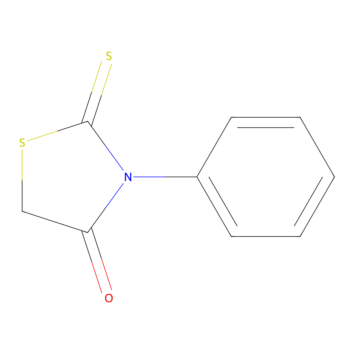 N-Phenylrhodanine molecular structure, CAS 1457-46-1