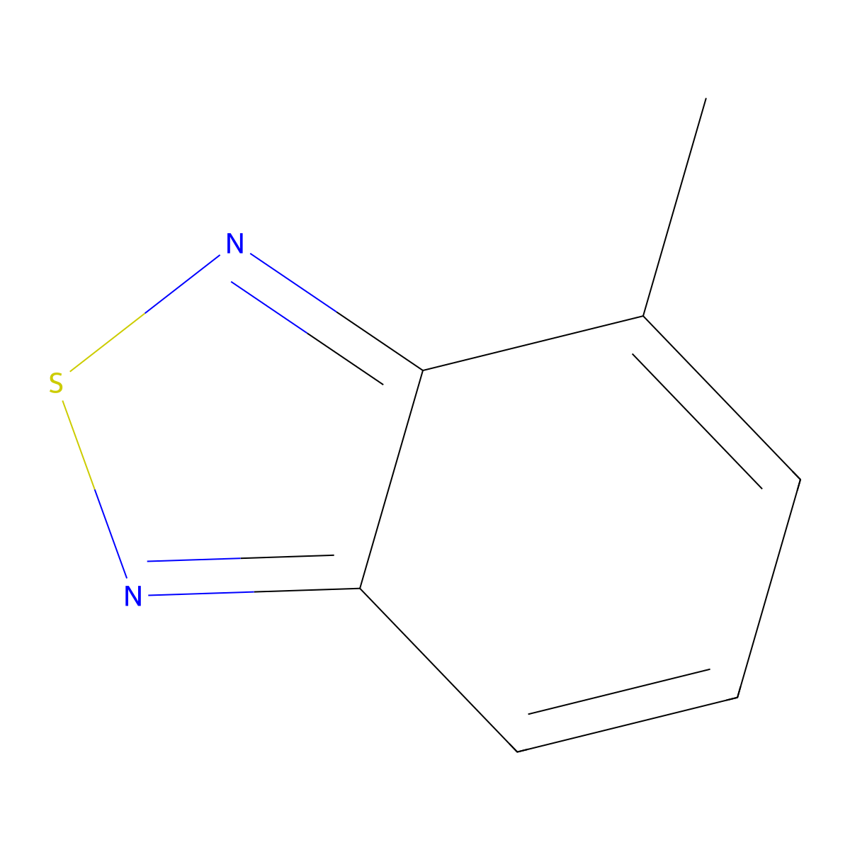 4-Methyl-2,1,3-benzothiadiazole molecular structure, CAS 1457-92-7