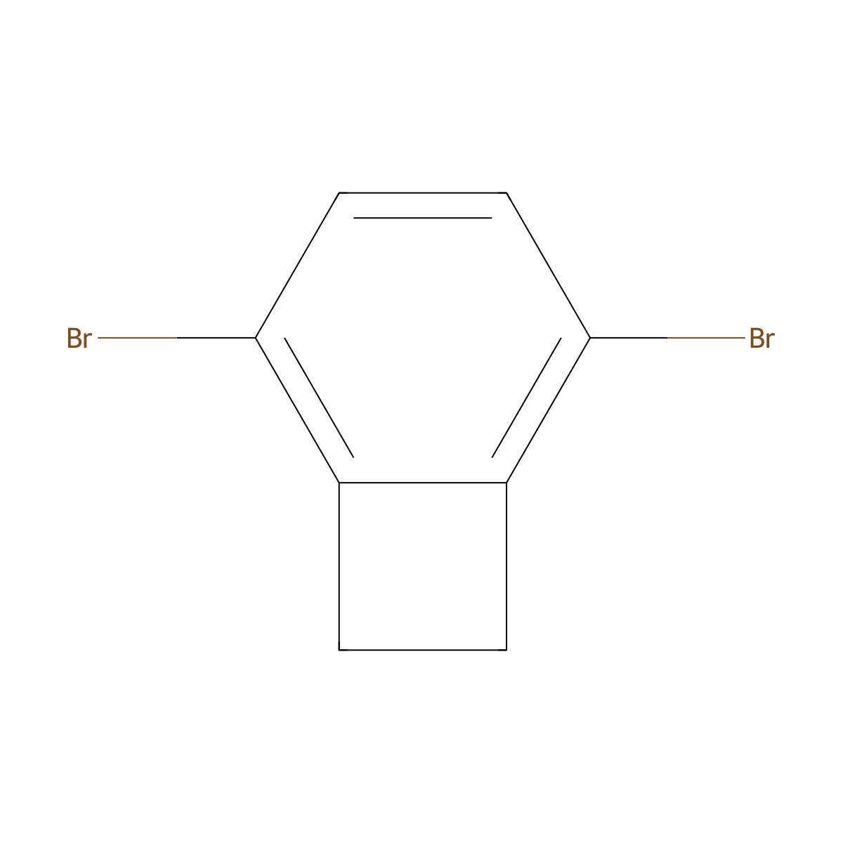 2,5-Dibromobicyclo[4.2.0]octa-1,3,5-triene molecular structure, CAS 145708-71-0