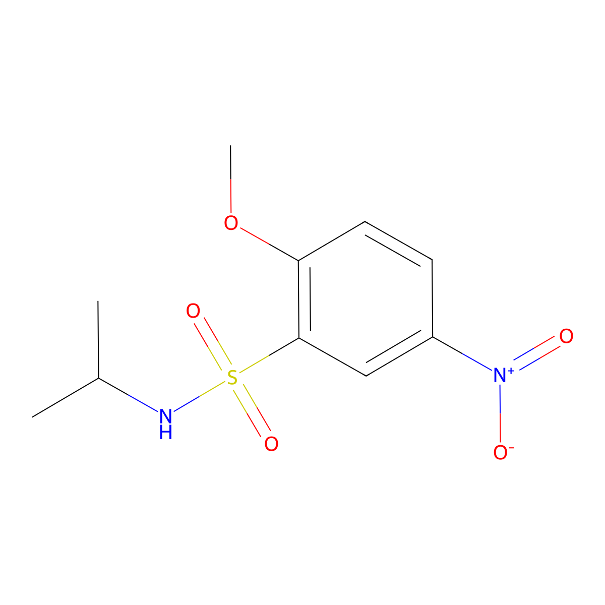 N-Isopropyl-2-methoxy-5-nitrobenzenesulfonamide molecular structure, CAS 1457138-78-1