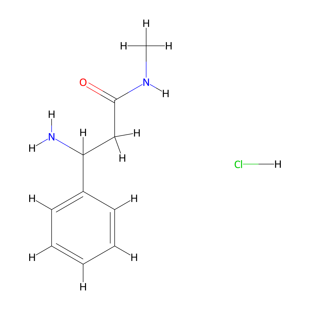 3-amino-N-methyl-3-phenylpropanamide hydrochloride molecular structure, CAS 1457265-63-2