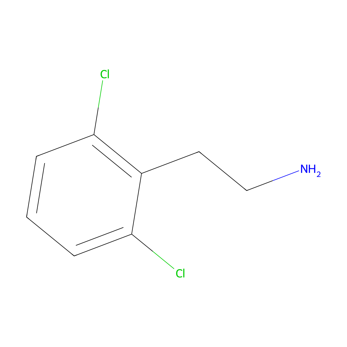 2,6-Dichlorophenethylamine molecular structure, CAS 14573-23-0