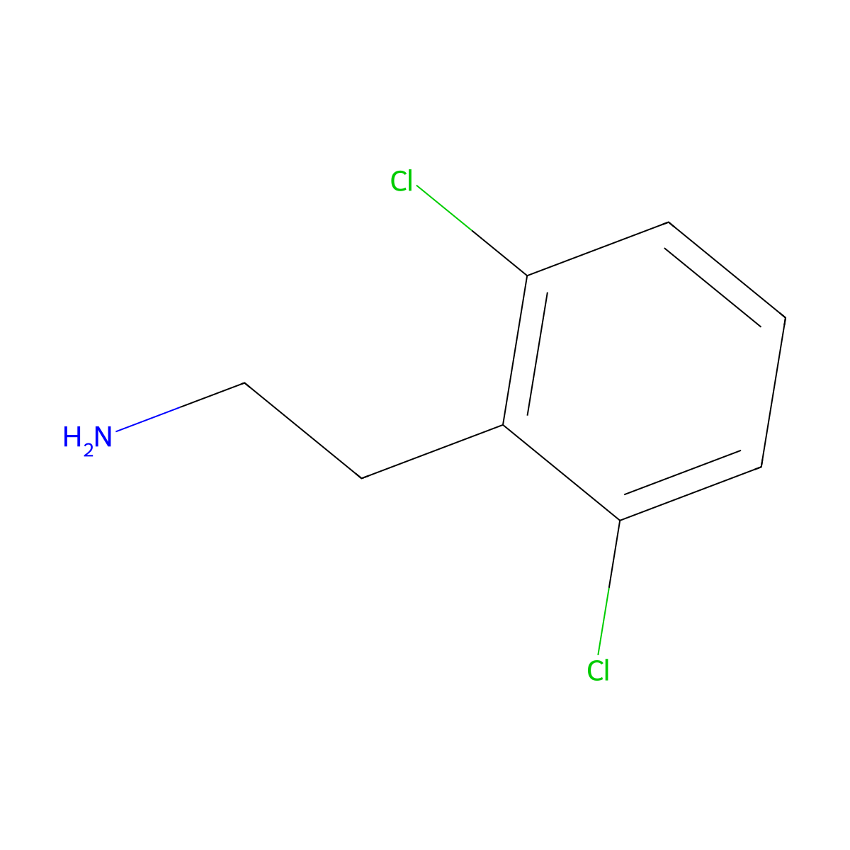 2,6-Dichlorophenethylamine molecular structure, CAS 14573-23-0