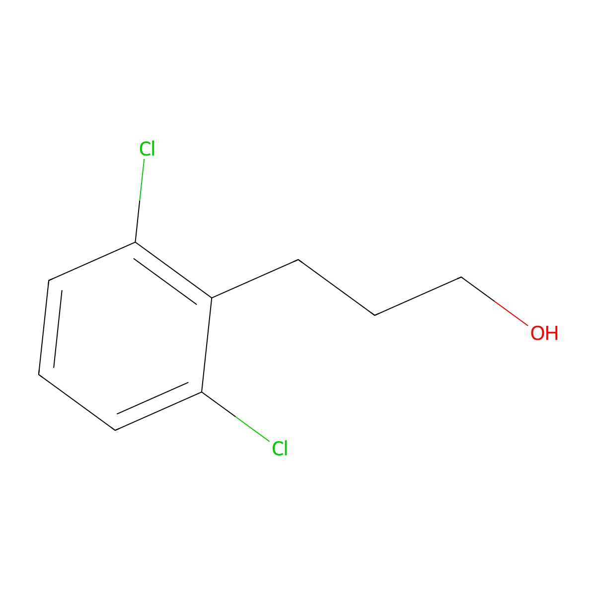 3-(2,6-Dichlorophenyl)propan-1-ol molecular structure, CAS 14573-24-1