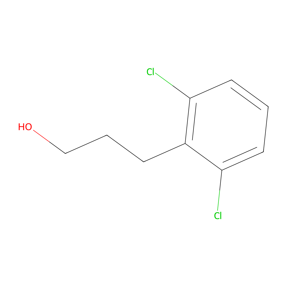 3-(2,6-Dichlorophenyl)propan-1-ol molecular structure, CAS 14573-24-1