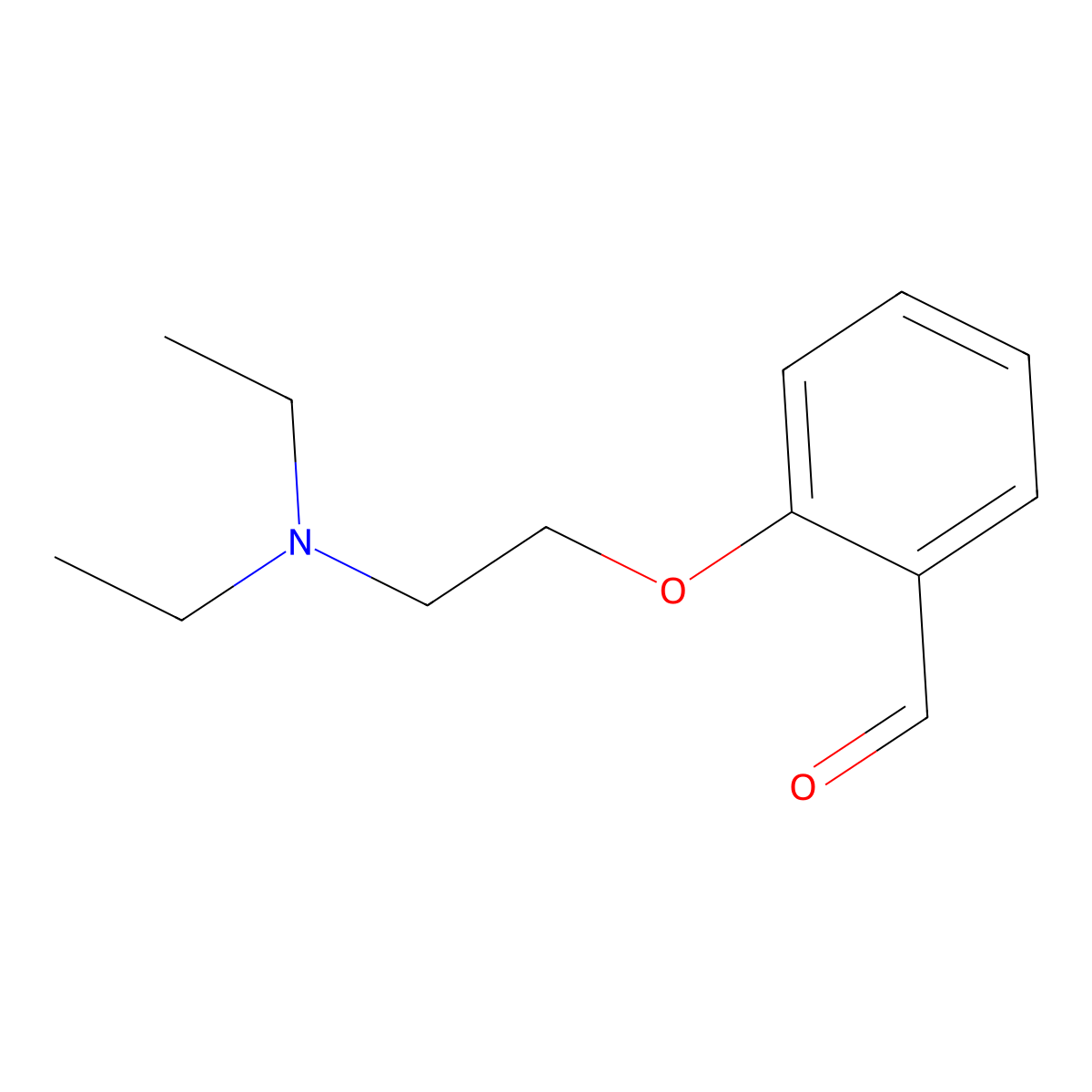 2-[2-(Diethylamino)ethoxy]benzaldehyde molecular structure, CAS 14573-92-3