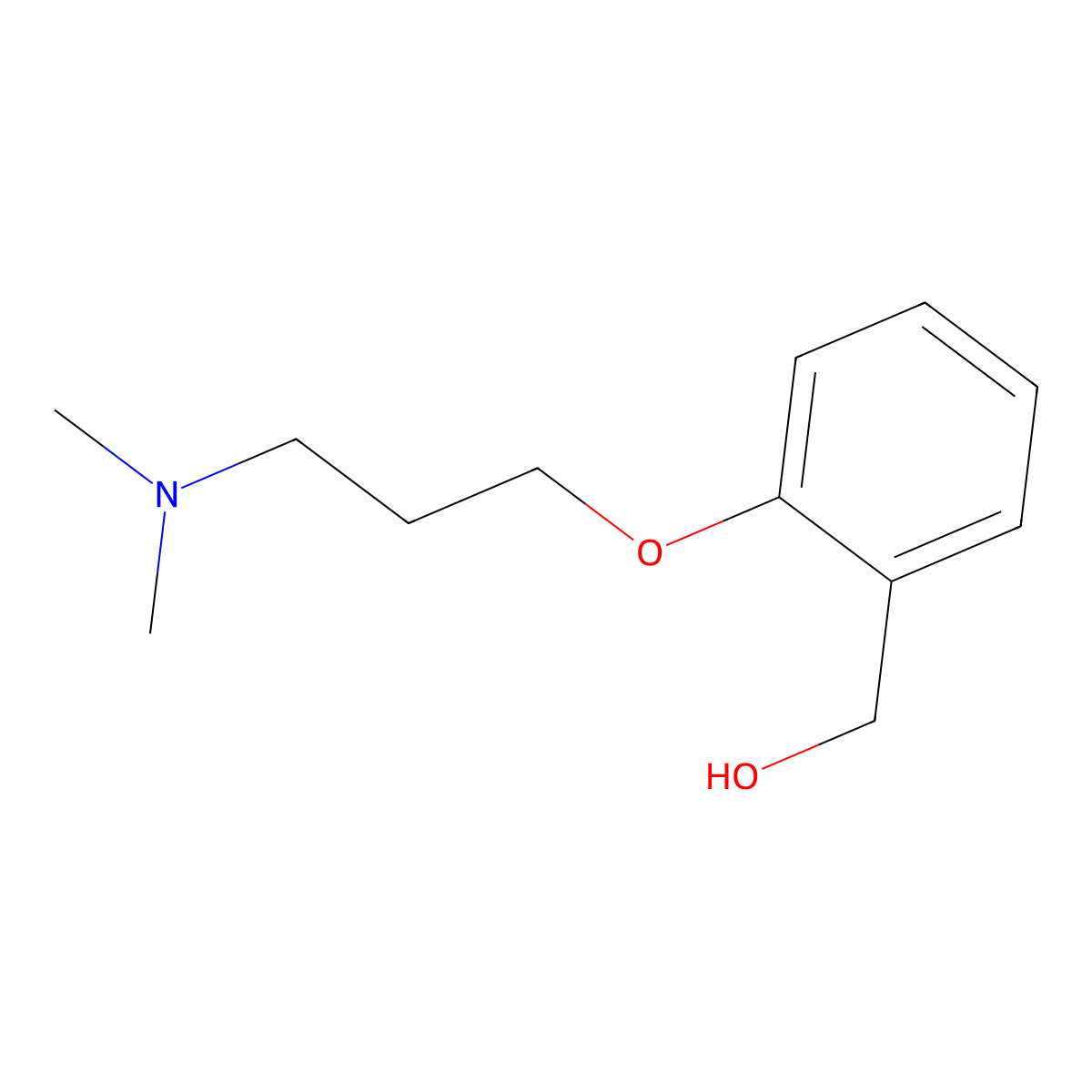{2-[3-(Dimethylamino)propoxy]phenyl}methanol molecular structure, CAS 14573-97-8