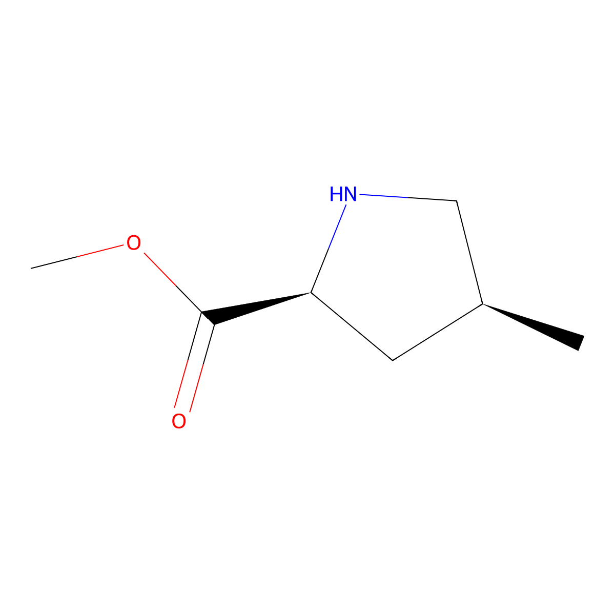 (2S,4S)-Methyl 4-methylpyrrolidine-2-carboxylate molecular structure, CAS 145730-69-4