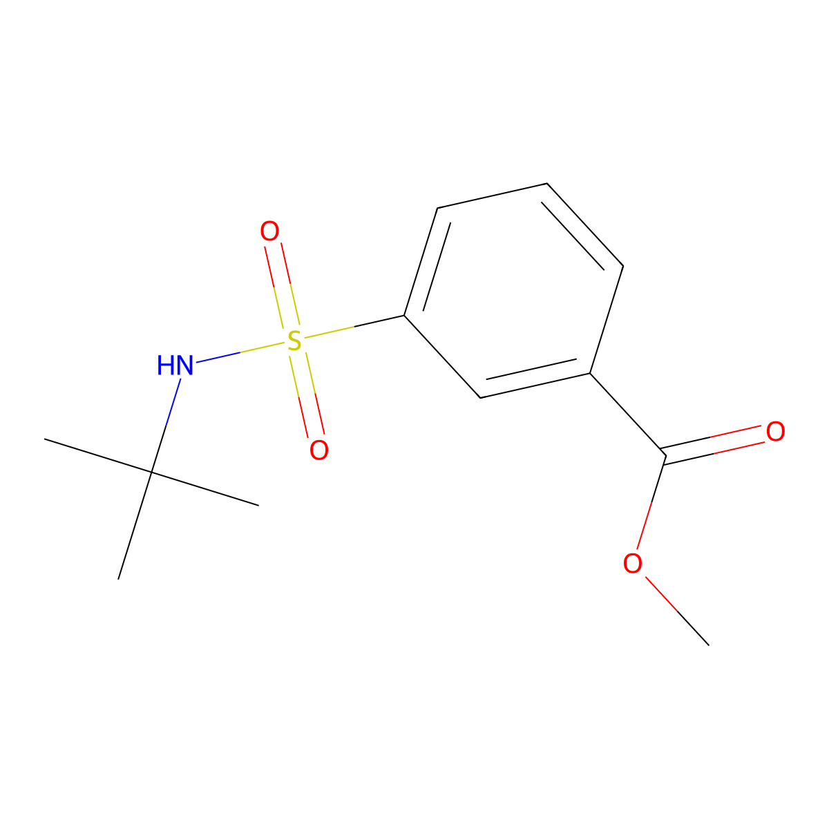 Methyl 3-(tert-butylsulfamoyl)benzoate molecular structure, CAS 1457311-34-0