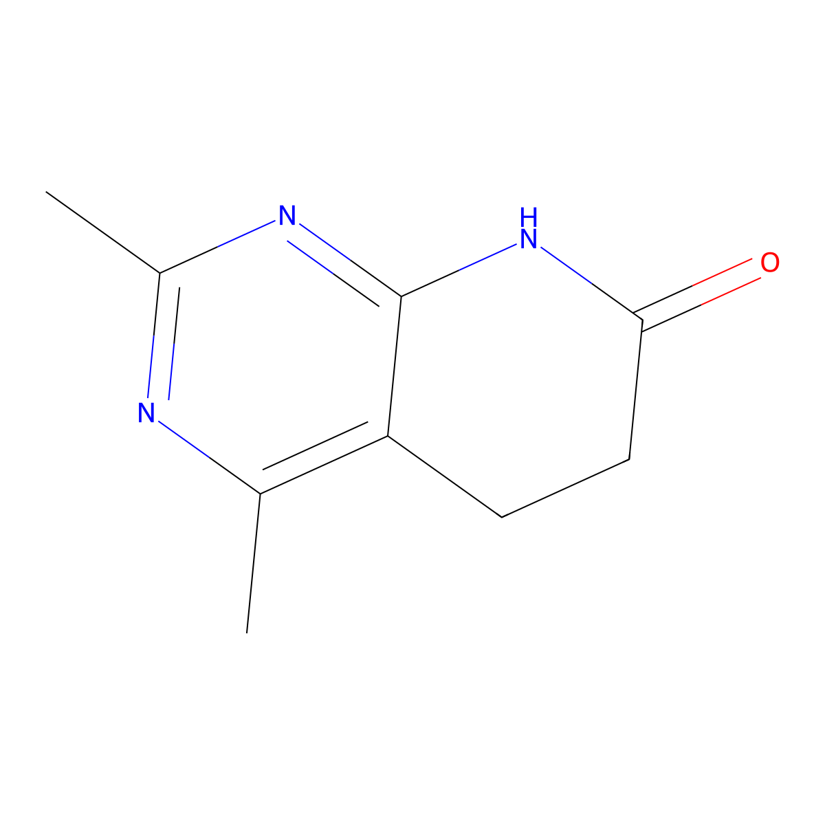 2,4-dimethyl-5H,6H,7H,8H-pyrido[2,3-d]pyrimidin-7-one molecular structure, CAS 145733-63-7