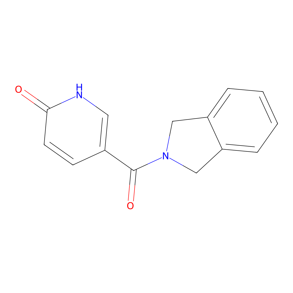 5-(isoindoline-2-carbonyl)pyridin-2(1H)-one molecular structure, CAS 1457358-40-5