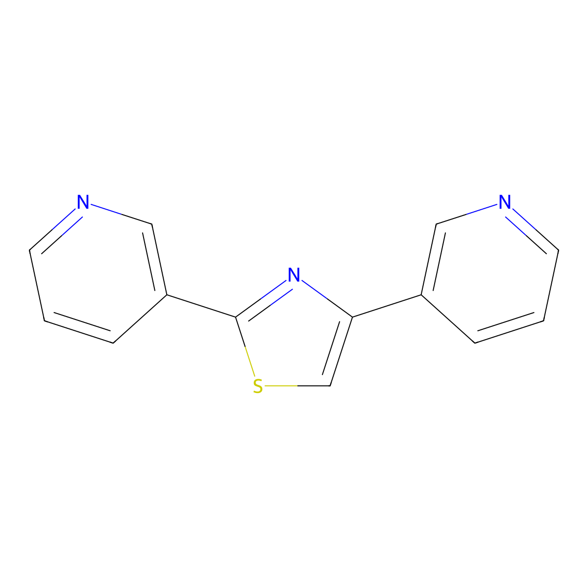 2,4-Di(pyridin-3-yl)thiazole molecular structure, CAS 145737-61-7