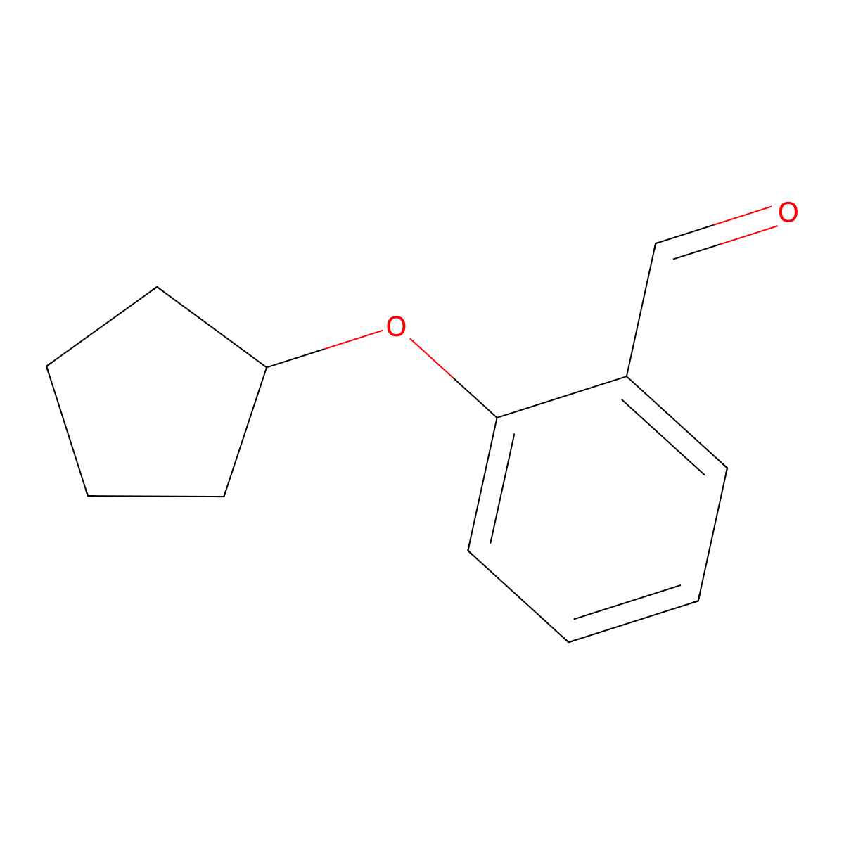 2-(Cyclopentyloxy)benzaldehyde molecular structure, CAS 145742-38-7