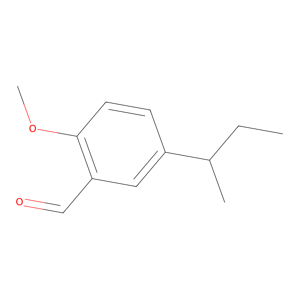 5-(Sec-butyl)-2-methoxybenzaldehyde molecular structure, CAS 145742-40-1