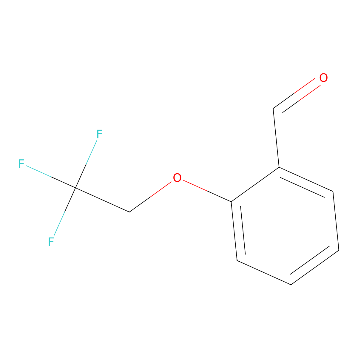 2-(2,2,2-Trifluoroethoxy)benzaldehyde molecular structure, CAS 145742-43-4