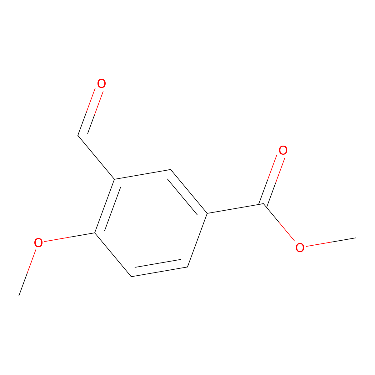 Methyl 3-formyl-4-methoxybenzoate molecular structure, CAS 145742-55-8