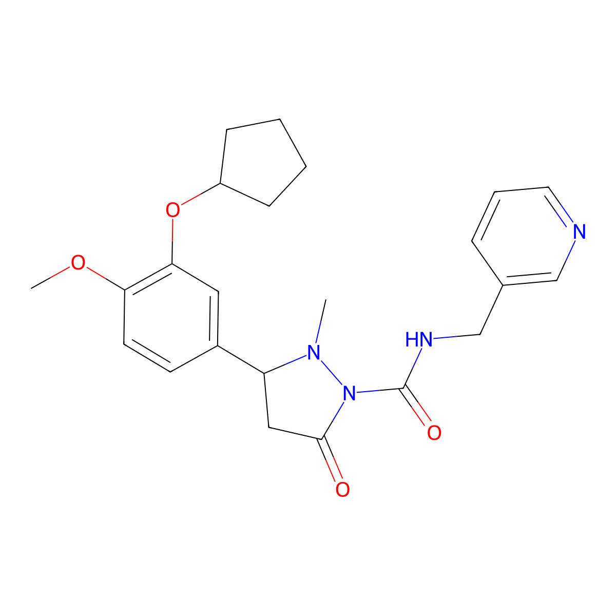WAY127093B racemate molecular structure, CAS 145743-63-1