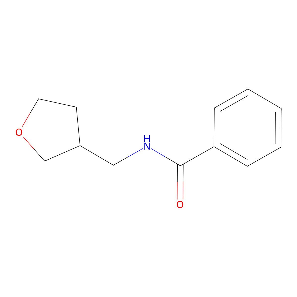N-[(Tetrahydro-3-furanyl)methyl]benzamide molecular structure, CAS 1457444-02-8