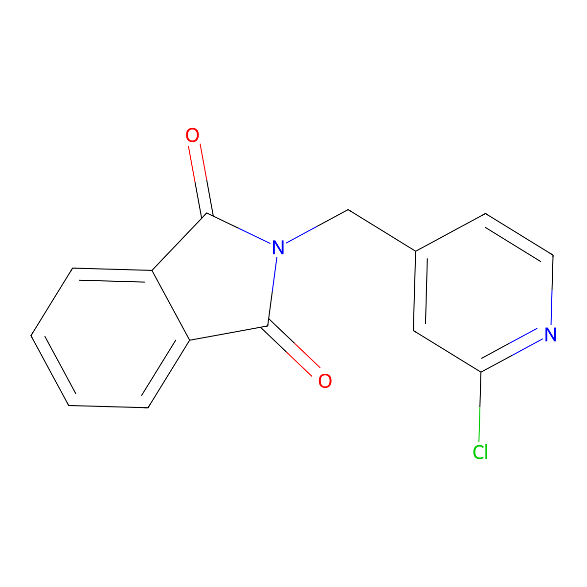 2-[(2-Chloropyridin-4-yl)methyl]isoindole-1,3-dione molecular structure, CAS 1457483-77-0