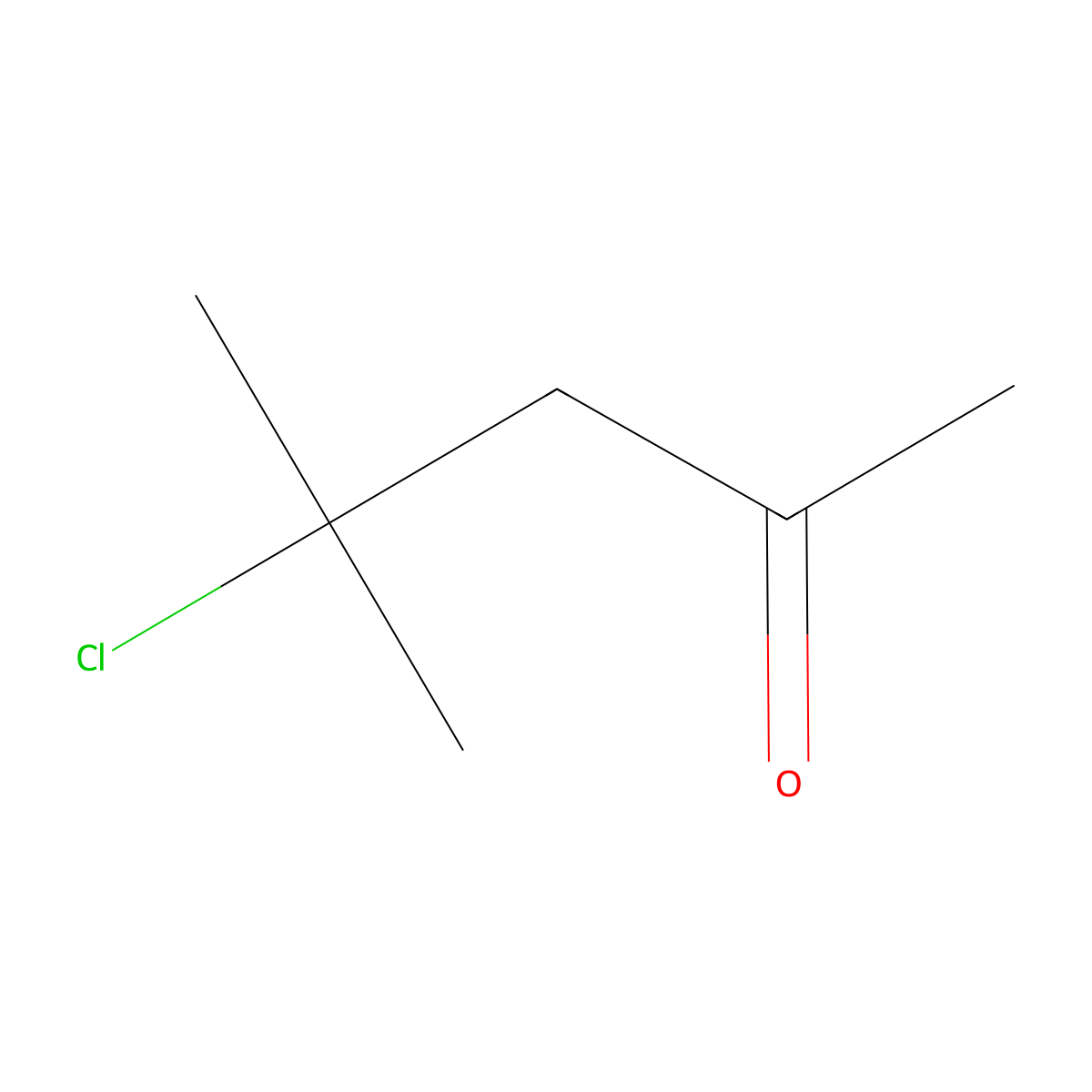 4-Chloro-4-methylpentan-2-one molecular structure, CAS 14575-13-4