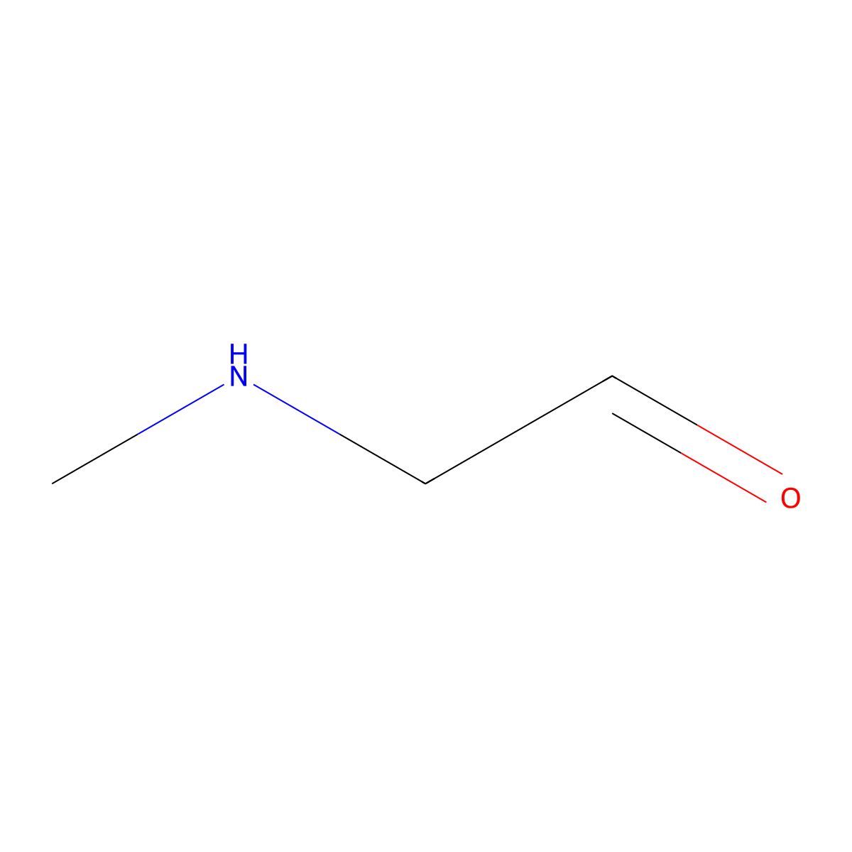 2-(Methylamino)acetaldehyde molecular structure, CAS 145757-95-5