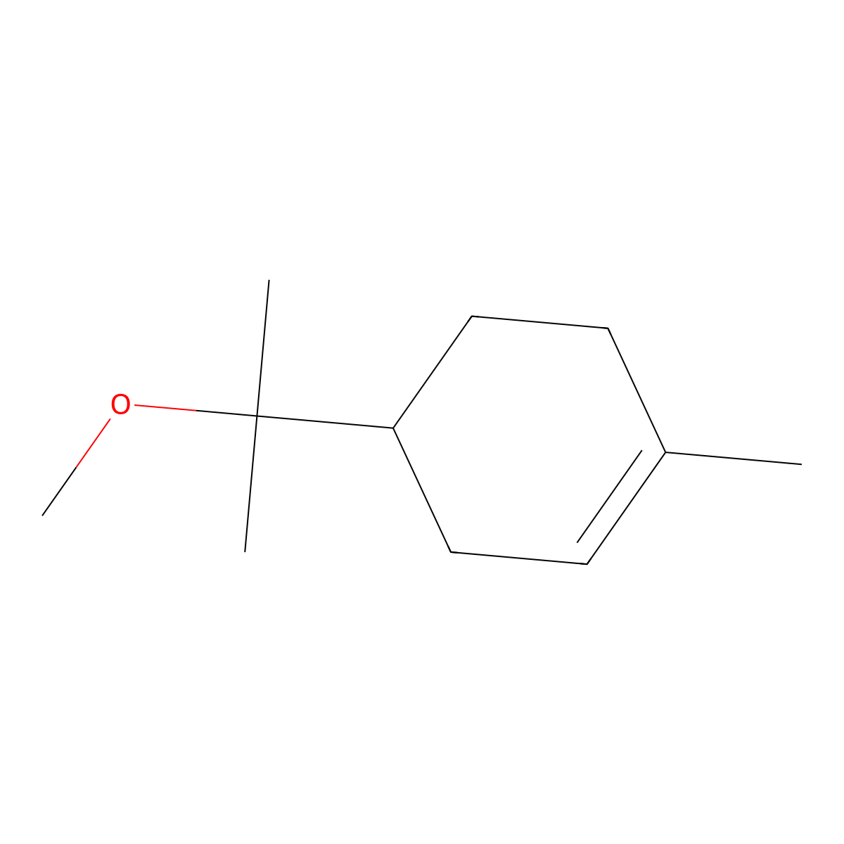 Methyl alpha-terpinyl ether molecular structure, CAS 14576-08-0