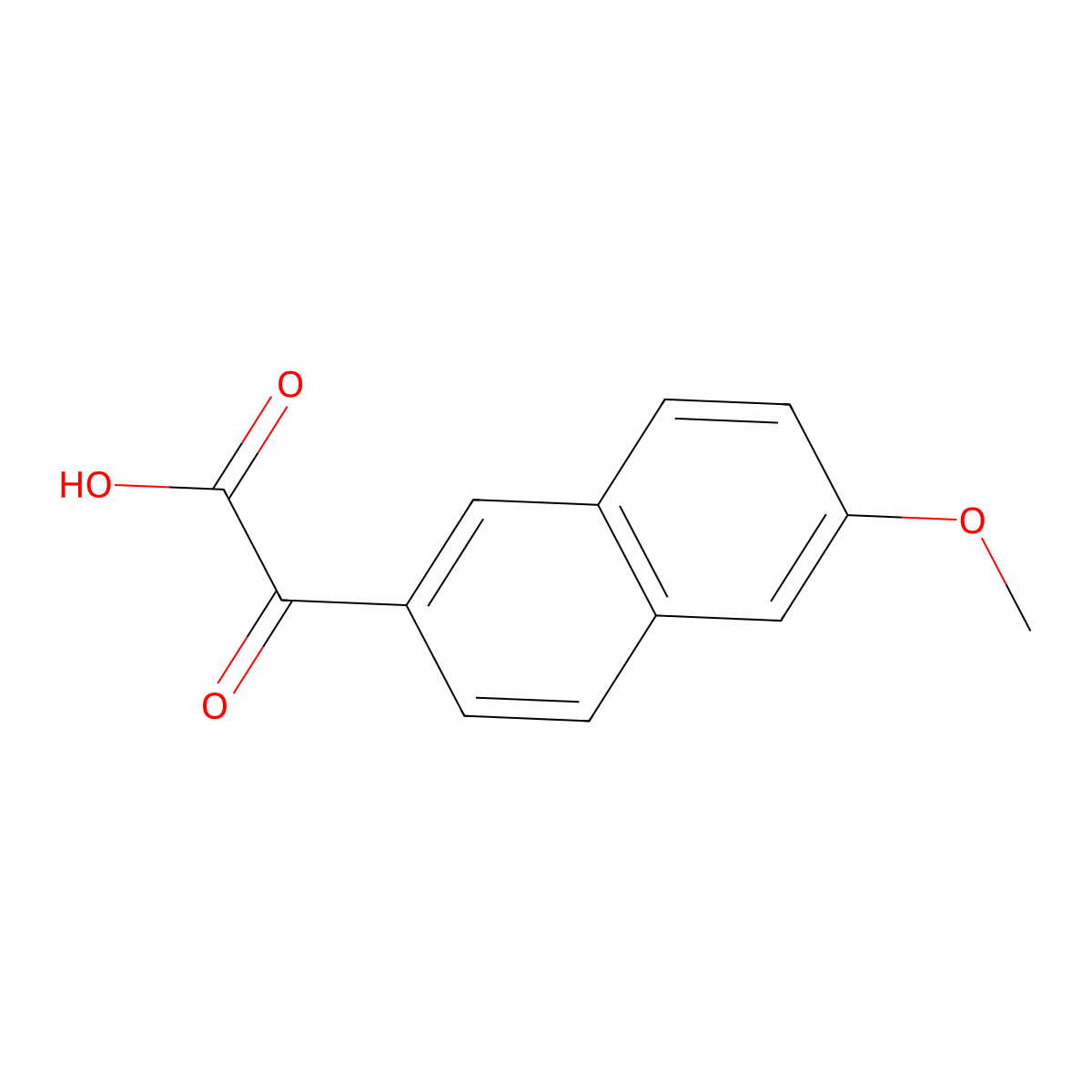 2-(6-Methoxynaphthalen-2-yl)-2-oxoacetic acid molecular structure, CAS 1457766-35-6