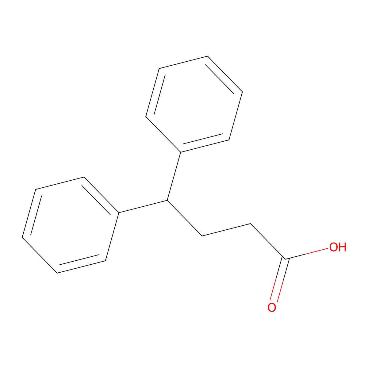 4,4-Diphenylbutanoic acid molecular structure, CAS 14578-67-7