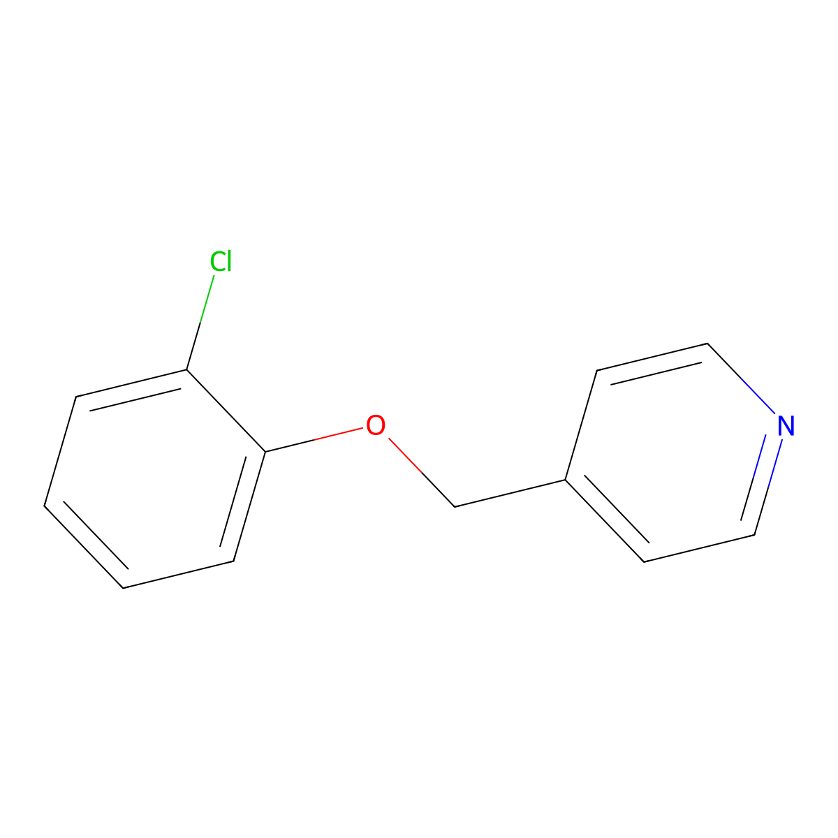 4-[(2-Chlorophenoxy)methyl]pyridine molecular structure, CAS 1457803-10-9