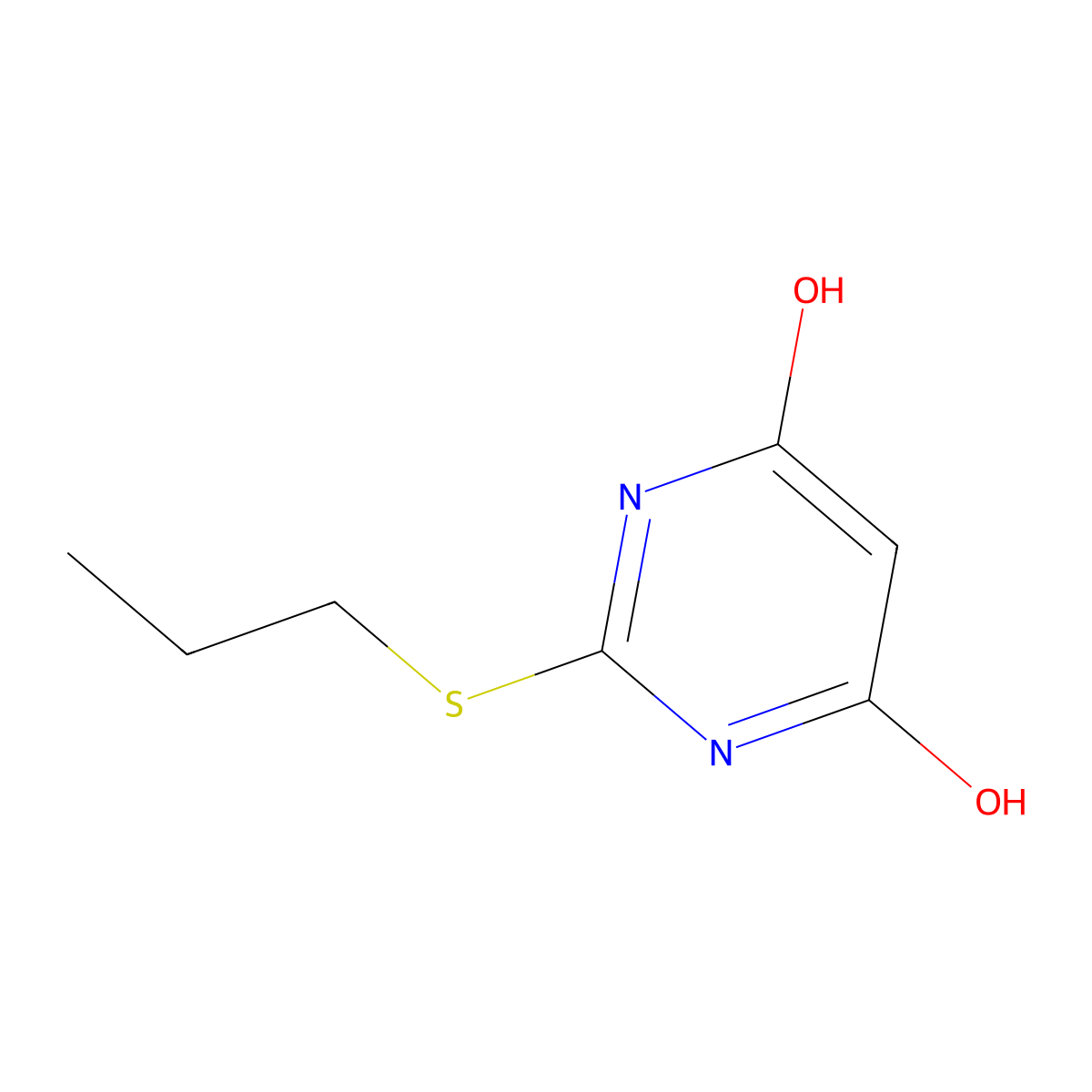 2-(Propylthio)pyrimidine-4,6-diol molecular structure, CAS 145783-12-6