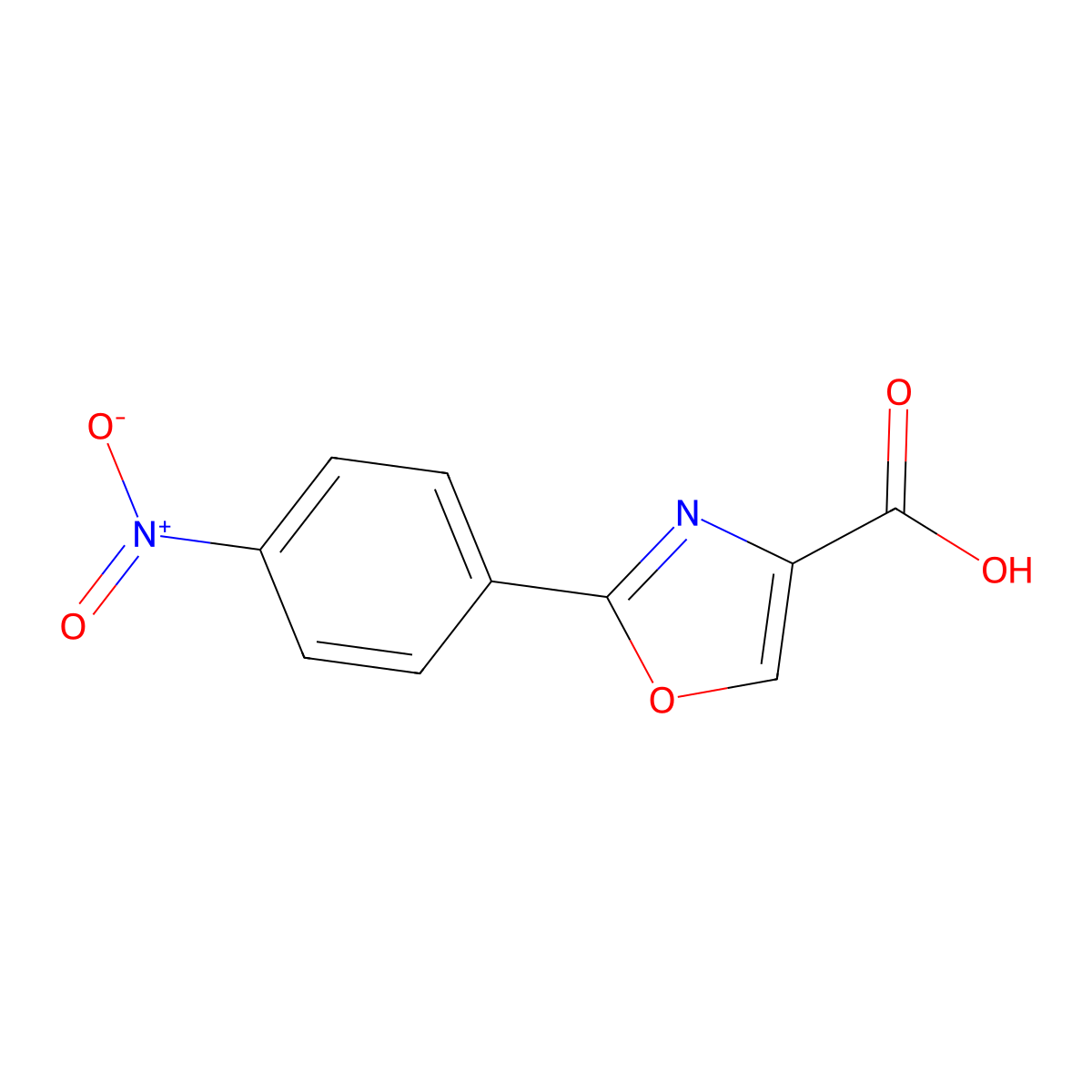 2-(4-Nitrophenyl)oxazole-4-carboxylic acid molecular structure, CAS 1457898-81-5