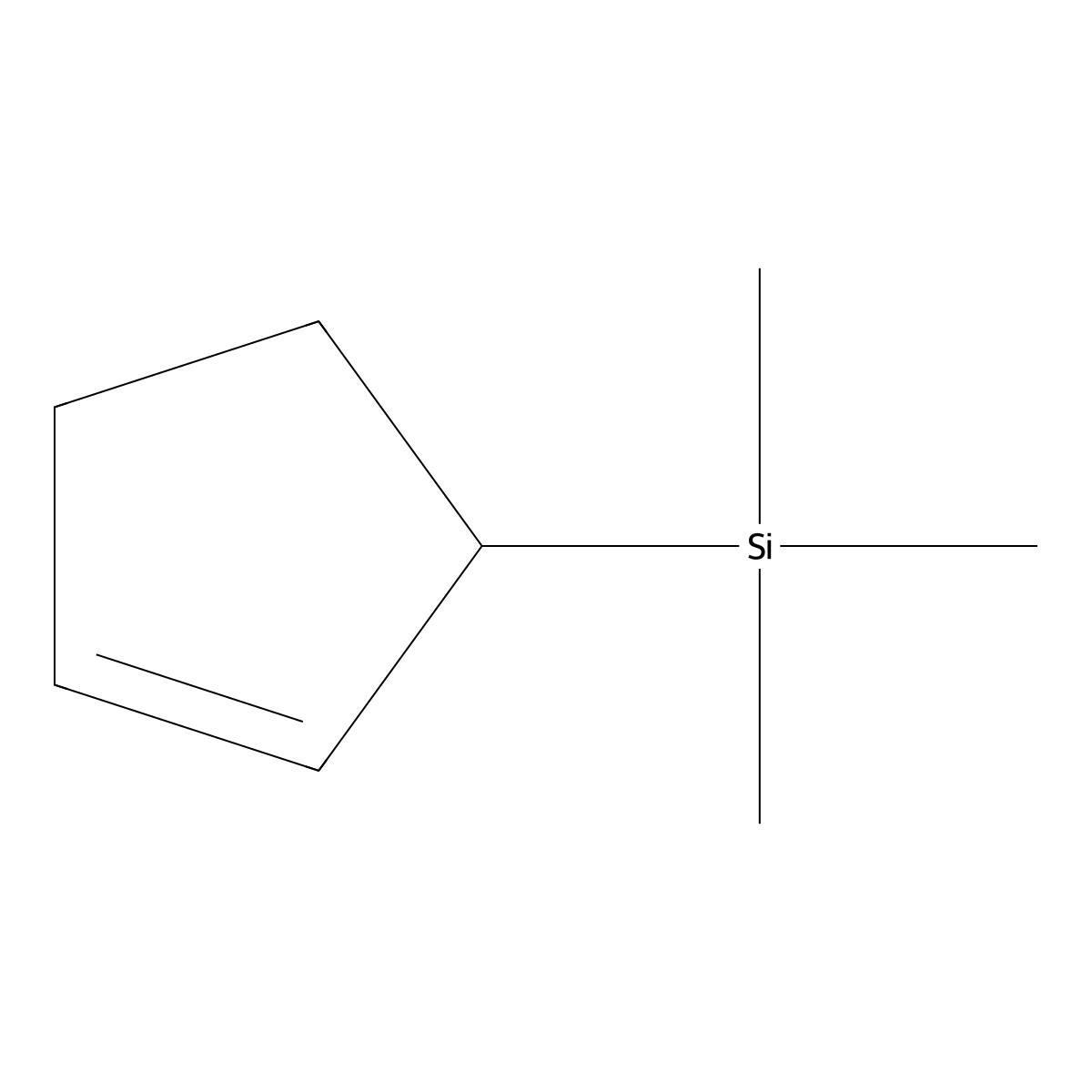 3-(Trimethylsilyl)cyclopentene molecular structure, CAS 14579-08-9