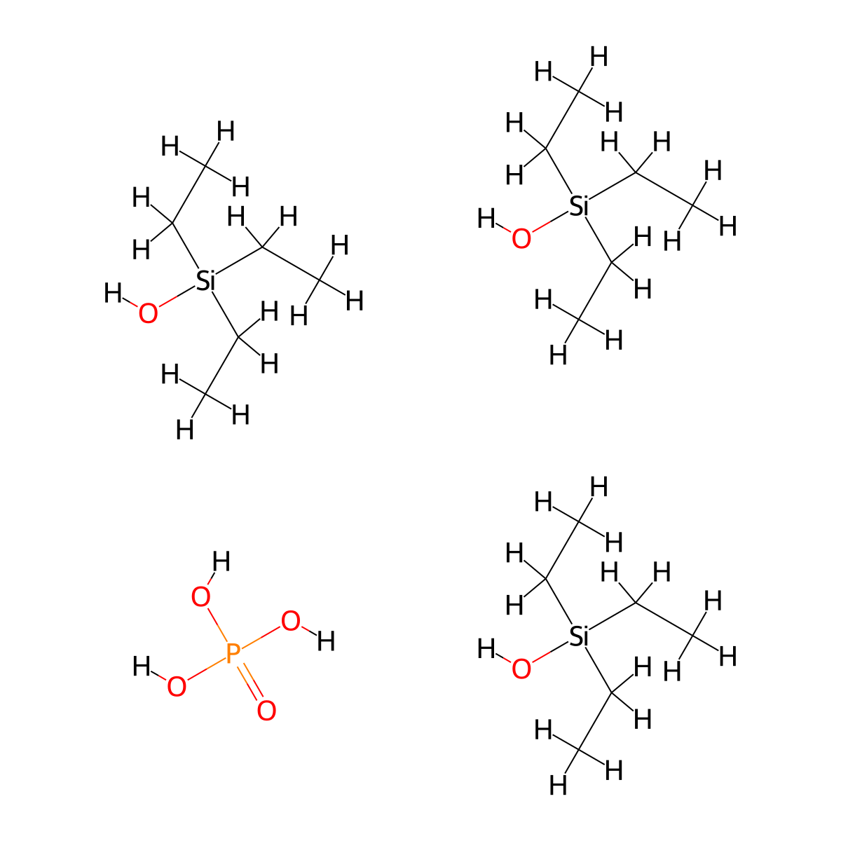 Phosphoric acid--triethylsilanol (1/3) molecular structure, CAS 14579-57-8