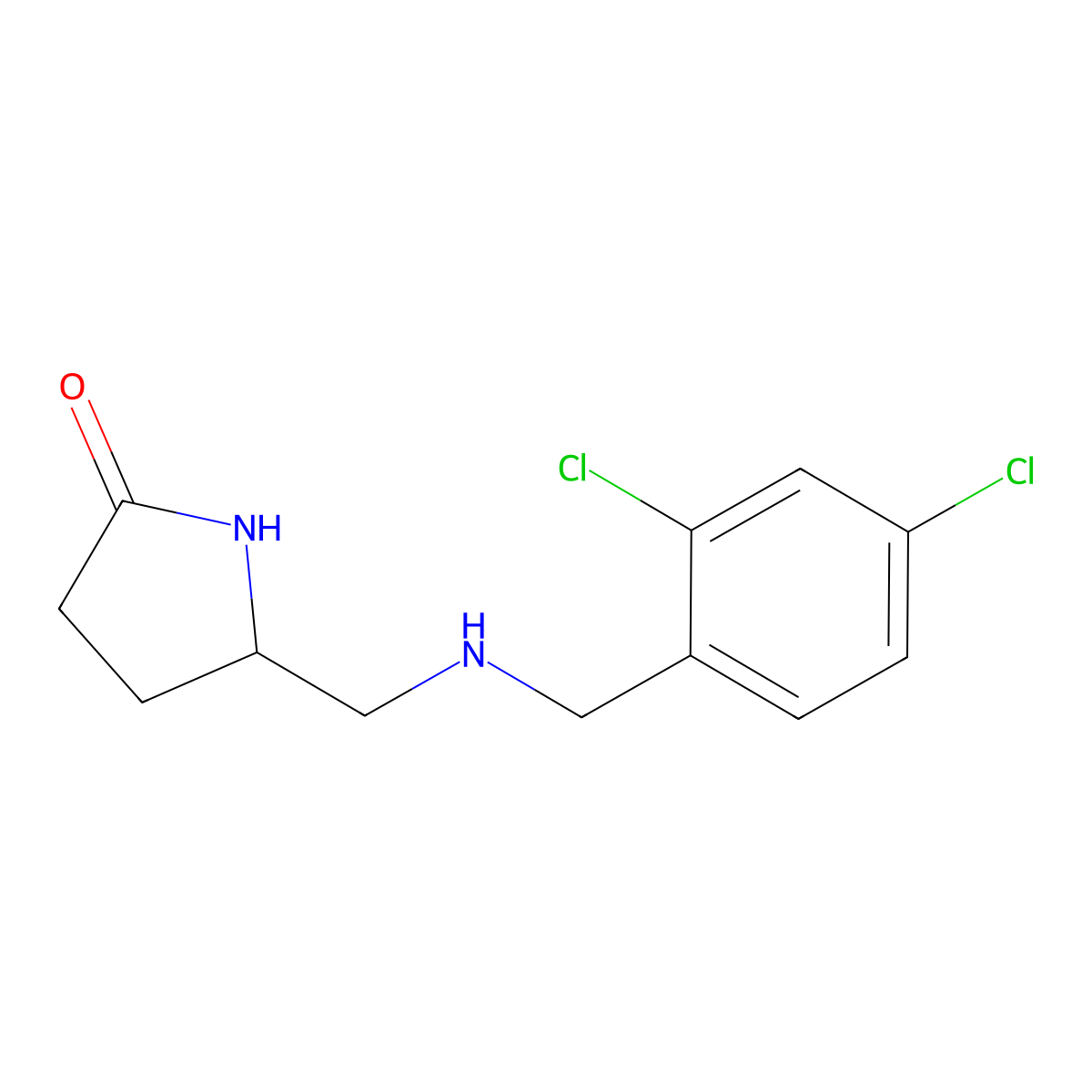 5-(((2,4-Dichlorobenzyl)amino)methyl)pyrrolidin-2-one molecular structure, CAS 1457939-51-3