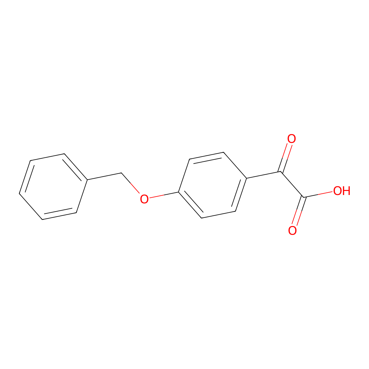 2-[4-(Benzyloxy)phenyl]-2-oxoacetic acid molecular structure, CAS 145794-21-4
