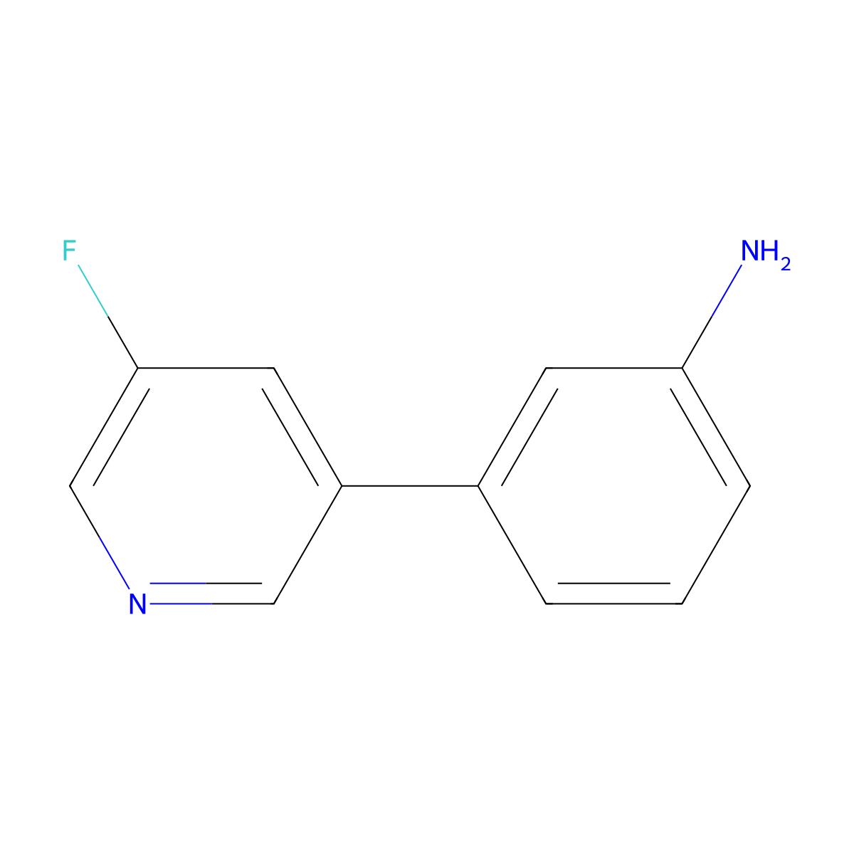 3-(5-Fluoropyridin-3-yl)aniline molecular structure, CAS 1457949-10-8