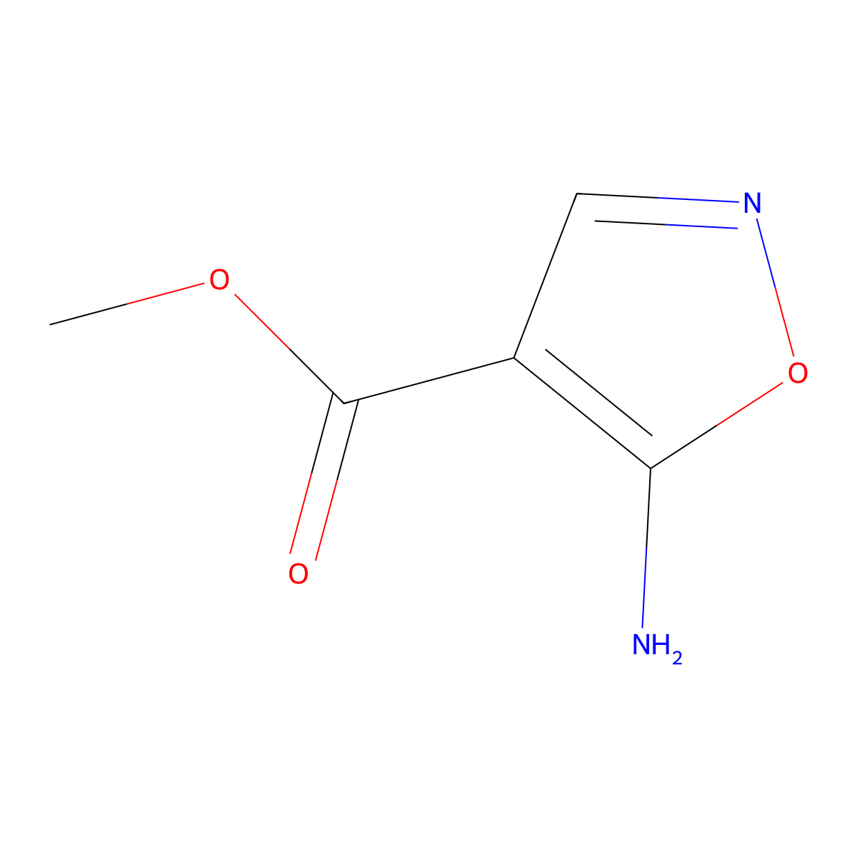 Methyl 5-aminoisoxazole-4-carboxylate molecular structure, CAS 145798-74-9