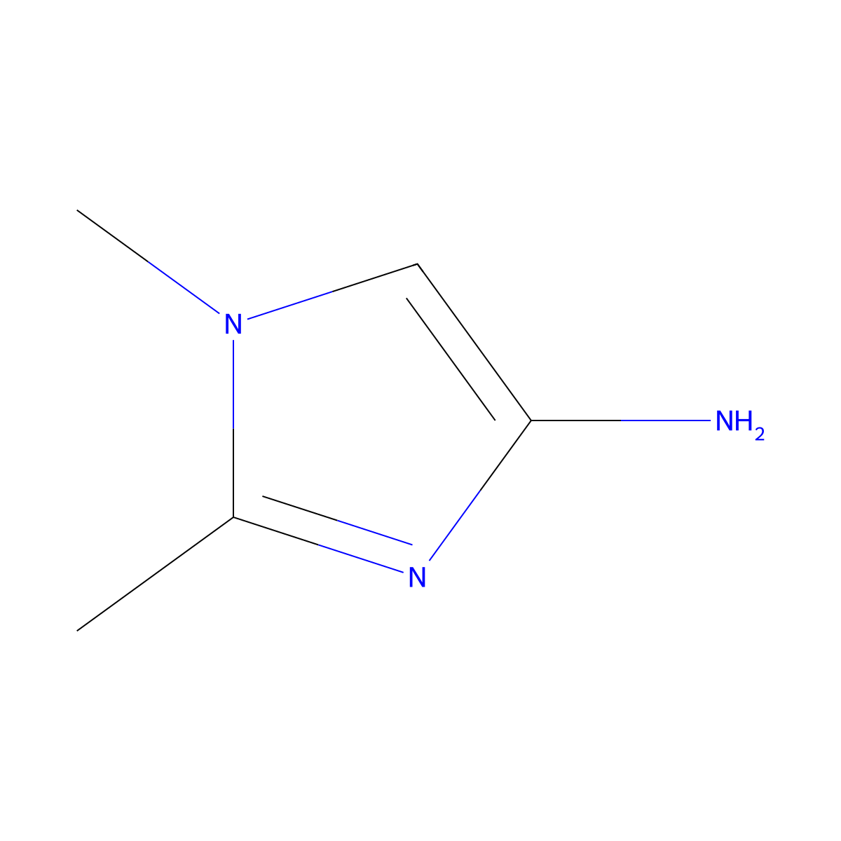 1,2-Dimethyl-1H-imidazol-4-amine molecular structure, CAS 145799-27-5